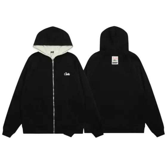 Corteiz RTW HMP Thermal Zip Hoodie - Black