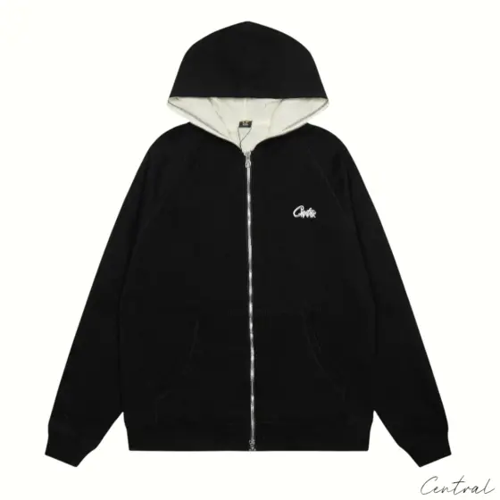 Corteiz RTW HMP Thermal Zip Hoodie - Black