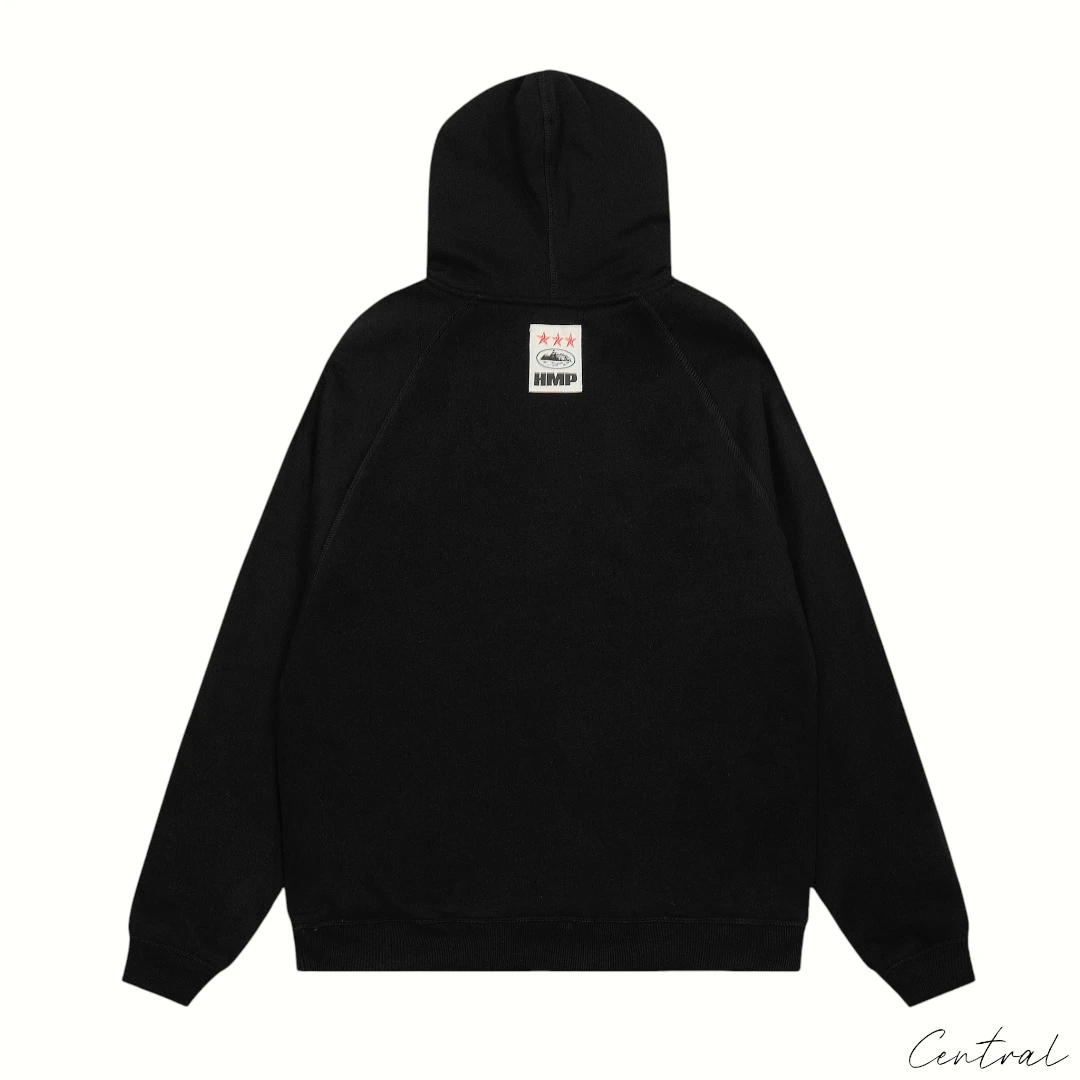 Corteiz RTW HMP Thermal Zip Hoodie - Black