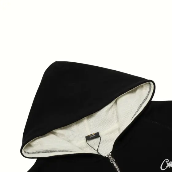 Corteiz RTW HMP Thermal Zip Hoodie - Black