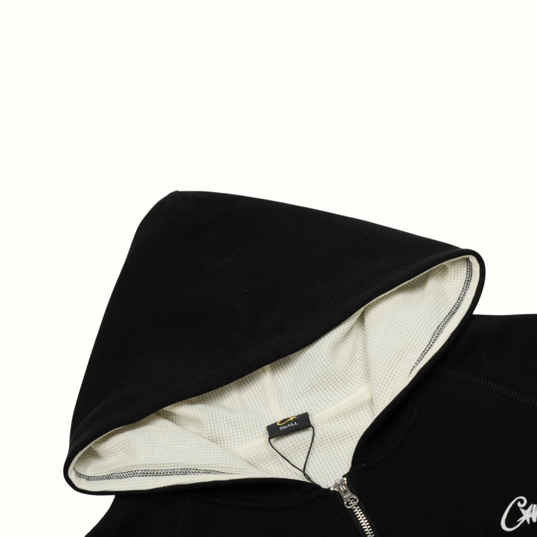 Corteiz RTW HMP Thermal Zip Hoodie - Black