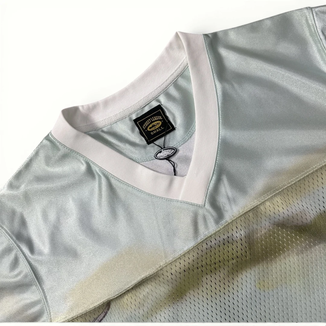 Corteiz Narnia Football Jersey 'Blue/Cream'