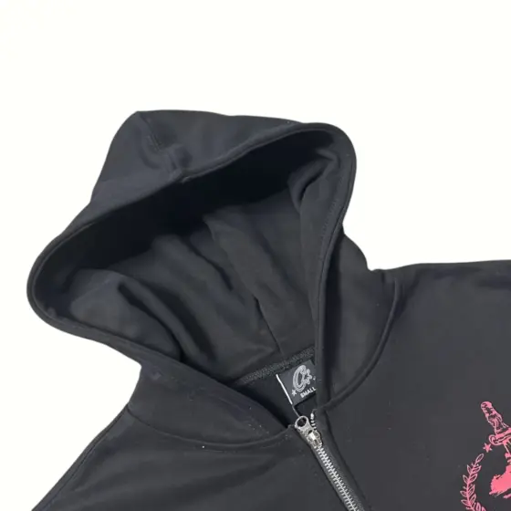 Corteiz x Slaughter Gang 21 Savage Zip Up Hoodie Black