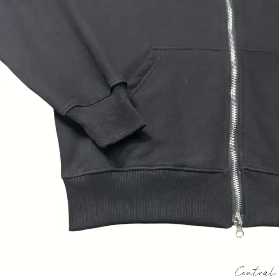 Corteiz x Slaughter Gang 21 Savage Zip Up Hoodie Black