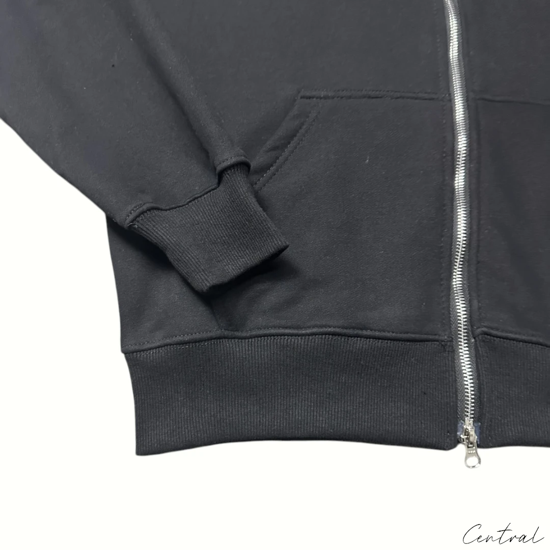 Corteiz x Slaughter Gang 21 Savage Zip Up Hoodie Black