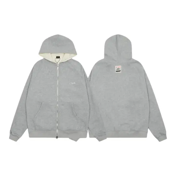 Corteiz HMP Thermal Zip Hoodie [Heather Grey]