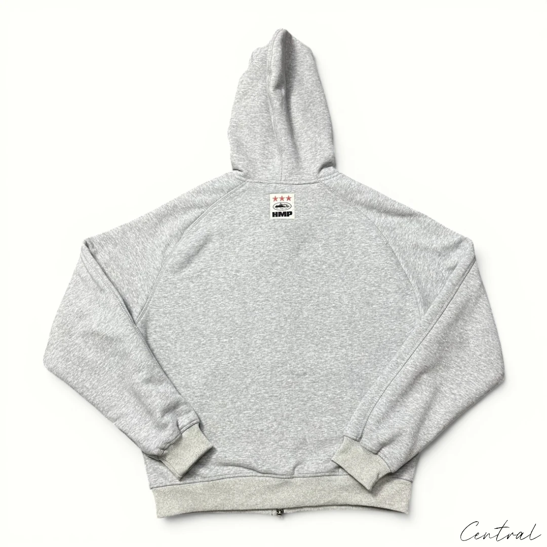 Corteiz HMP Thermal Zip Hoodie [Heather Grey]
