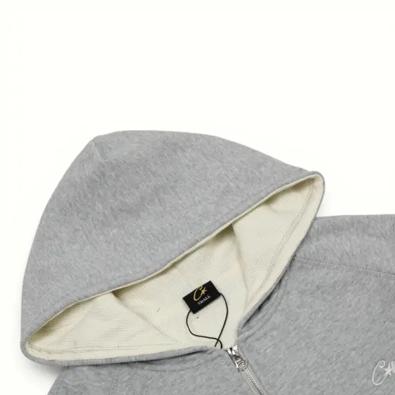 Corteiz HMP Thermal Zip Hoodie [Heather Grey]