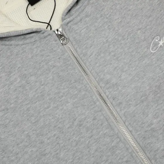Corteiz HMP Thermal Zip Hoodie [Heather Grey]