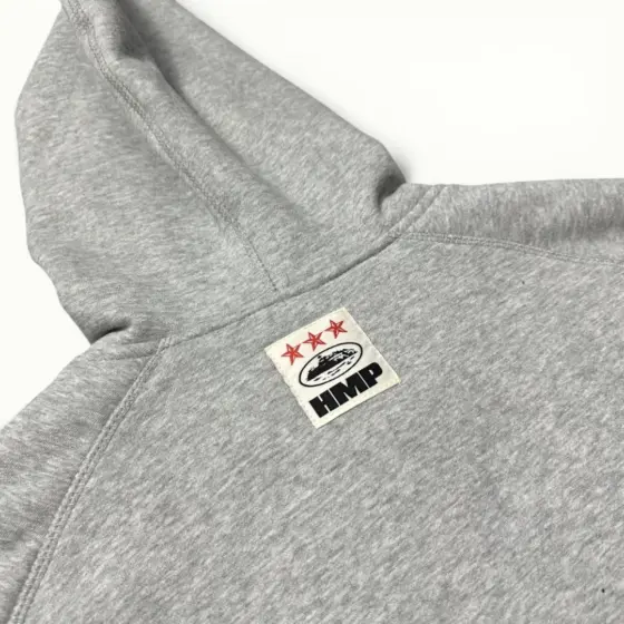 Corteiz HMP Thermal Zip Hoodie [Heather Grey]