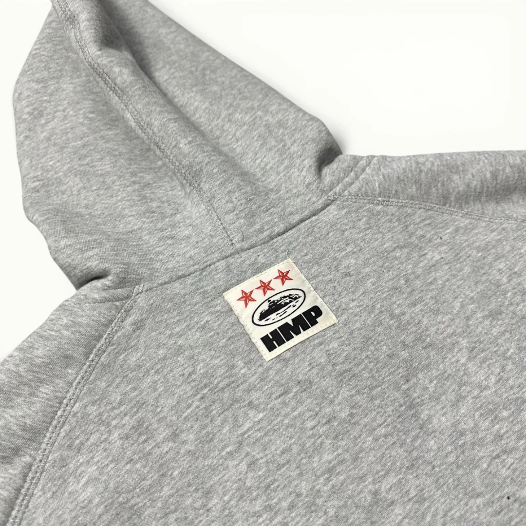 Corteiz HMP Thermal Zip Hoodie [Heather Grey]