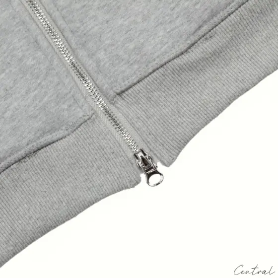 Corteiz HMP Thermal Zip Hoodie [Heather Grey]
