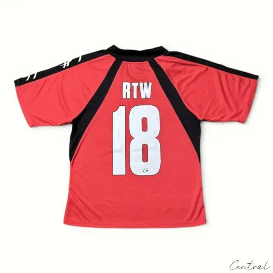 Corteiz Alcatraz Football Jersey - Red/Black