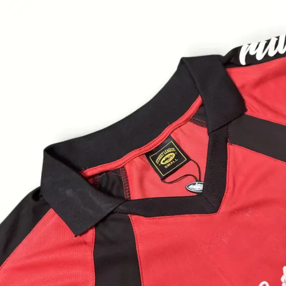 Corteiz Alcatraz Football Jersey - Red/Black