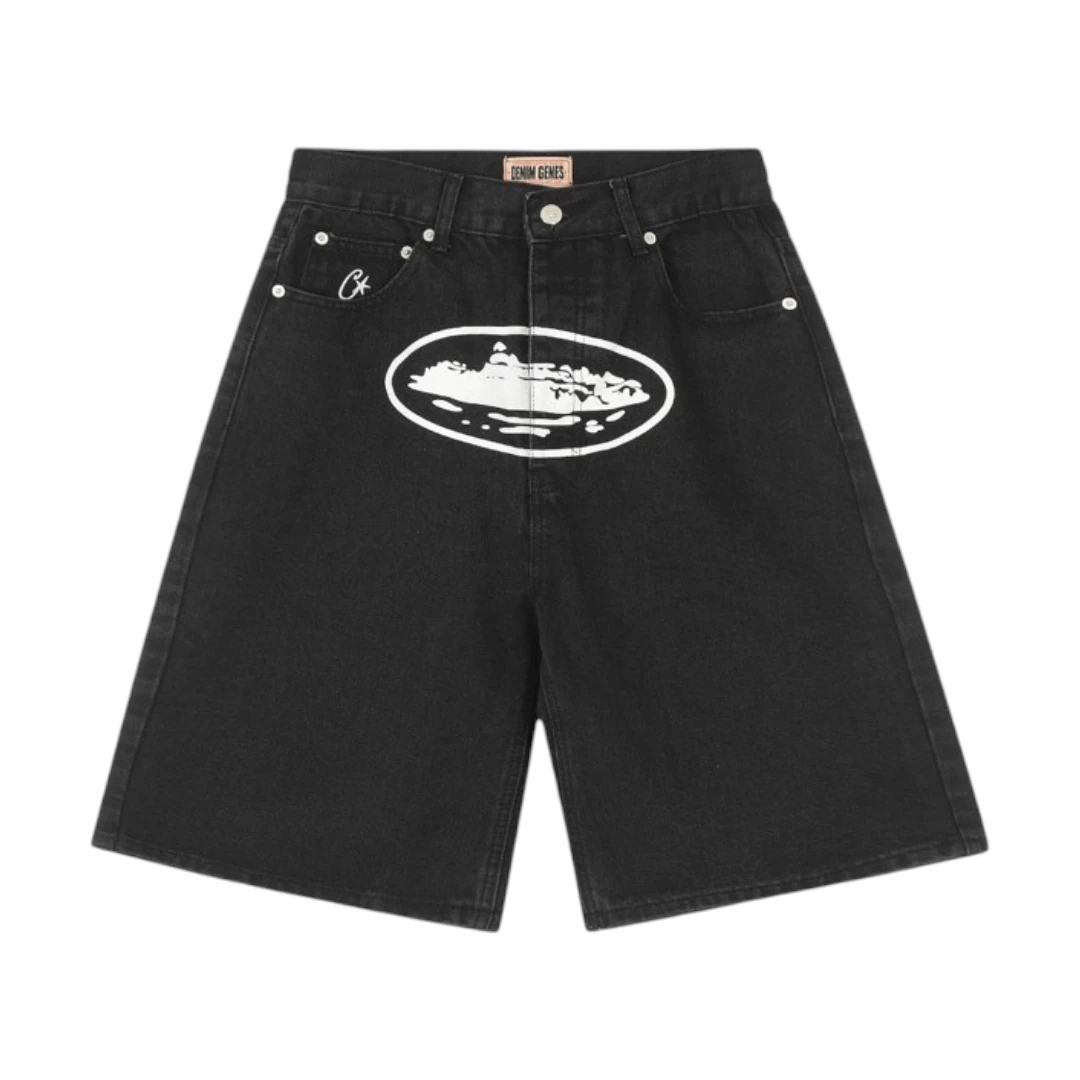 Corteiz Alcatraz Denim Shorts
