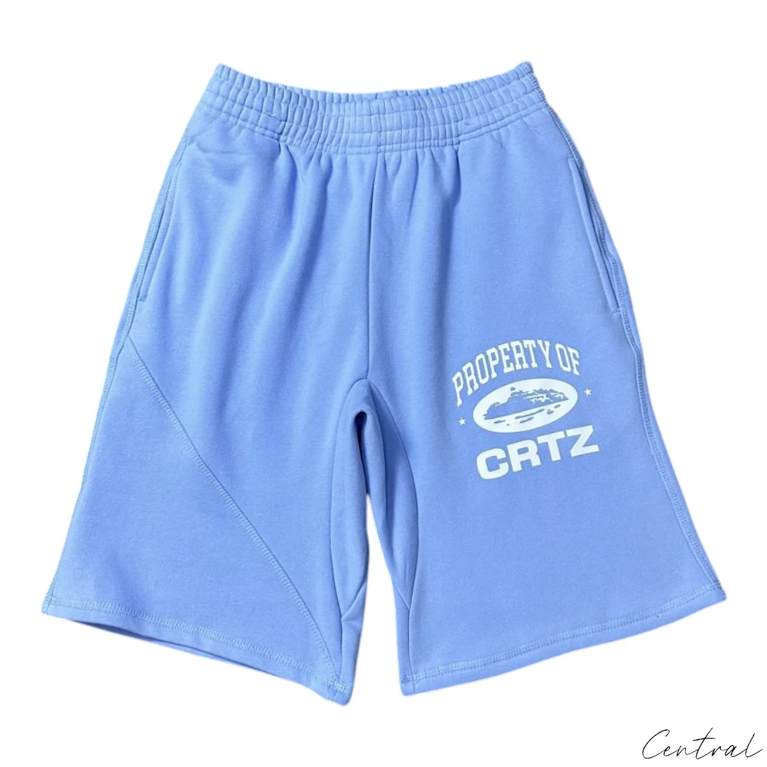 Corteiz RTW Property Shorts – Baby Blue