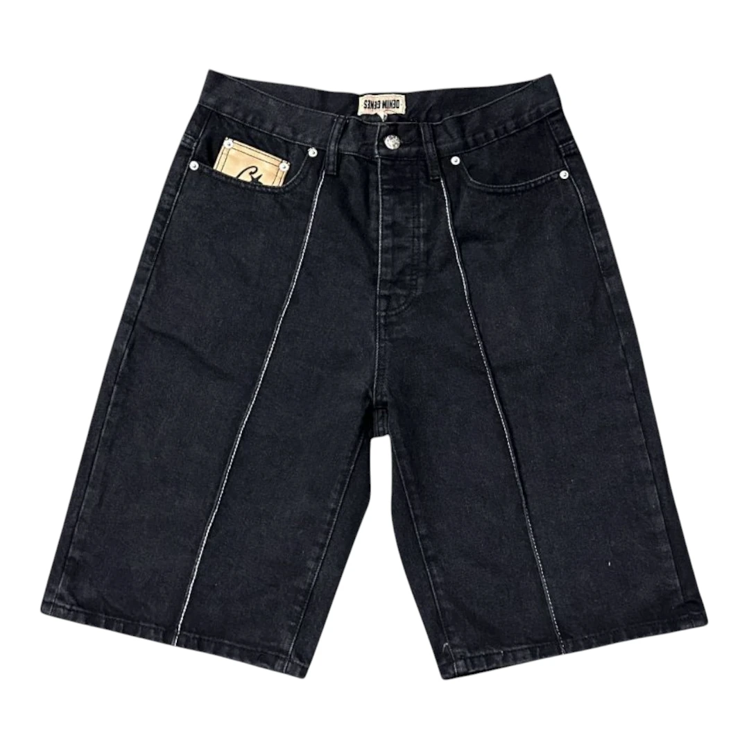Corteiz C-Star Denim Shorts 'Black'