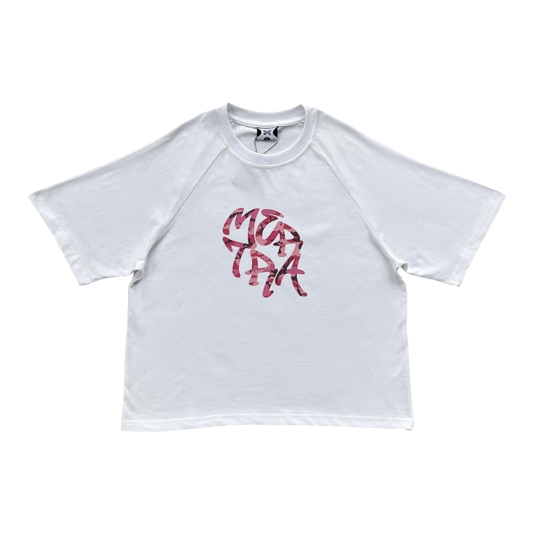 Mertra tshirt - M01 pink camouflage white