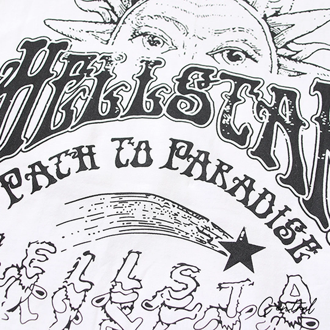 Hellstar Anime Character Cluster T-Shirt - White