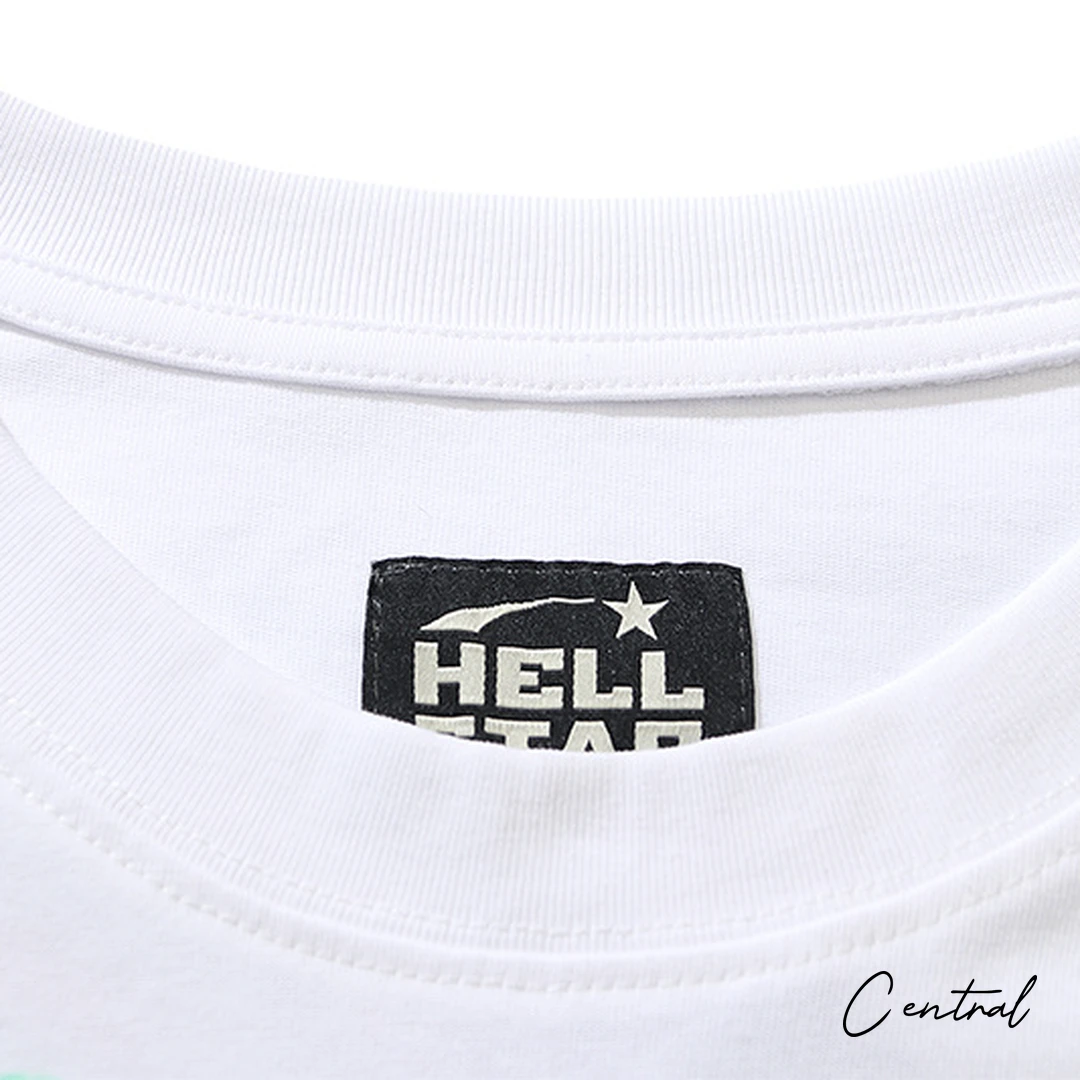Hellstar Cross Figure Graphic T-Shirt - White