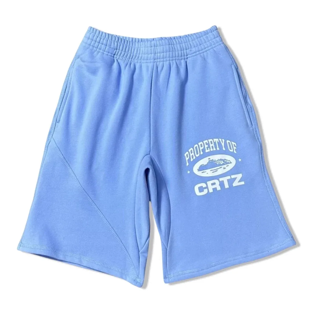 Corteiz RTW Property Shorts – Baby Blue