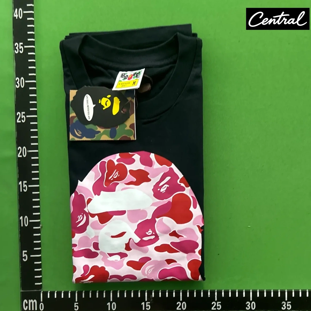 BAPE ABC CAMO BY BATHING TEE - black powder