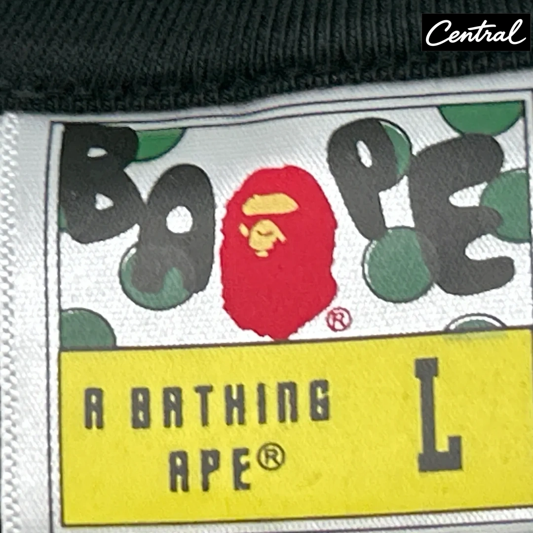 BAPE ABC Camo Milo Busy Works Tee (FW25) - black blue