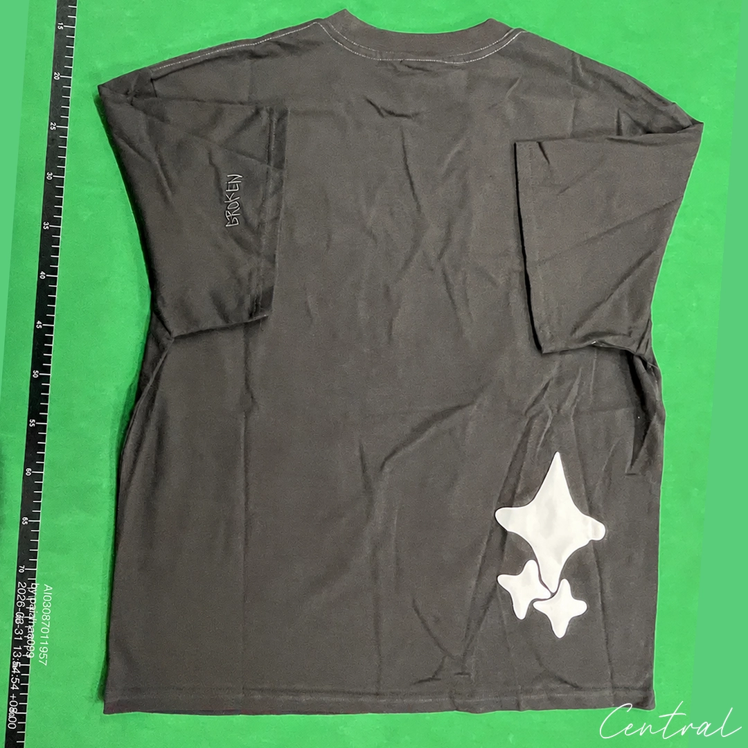 Broken Planet Twin Flames T-Shirt - Dark Gray
