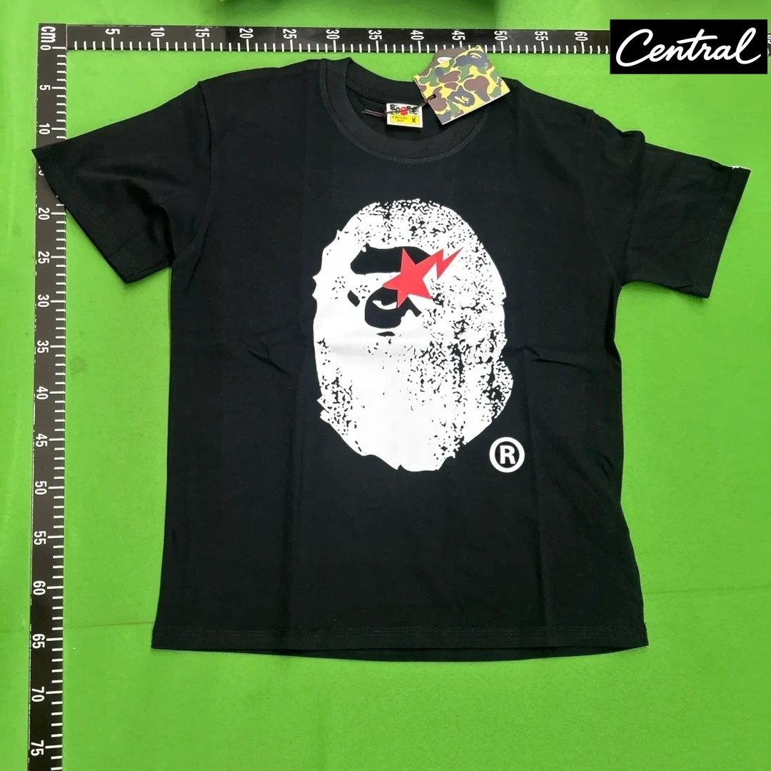 BAPE Ape Head Bapesta Indigo Tee - Black