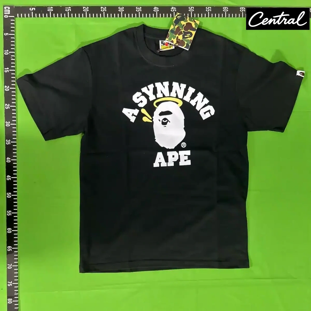 BAPE x Spotify x Central Cee College Relaxed Fit Tee - Black