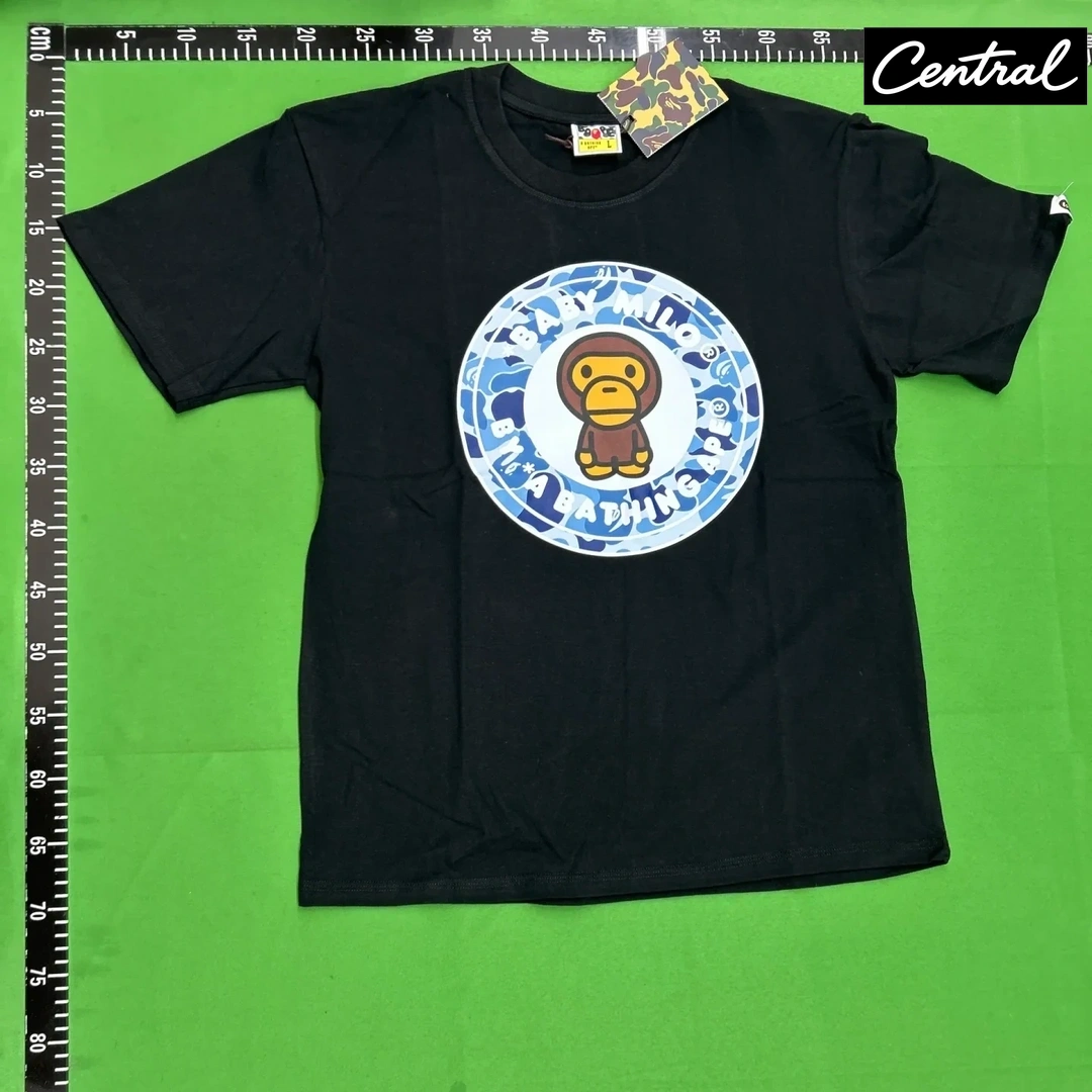 BAPE ABC Camo Milo Busy Works Tee (FW25) - black blue