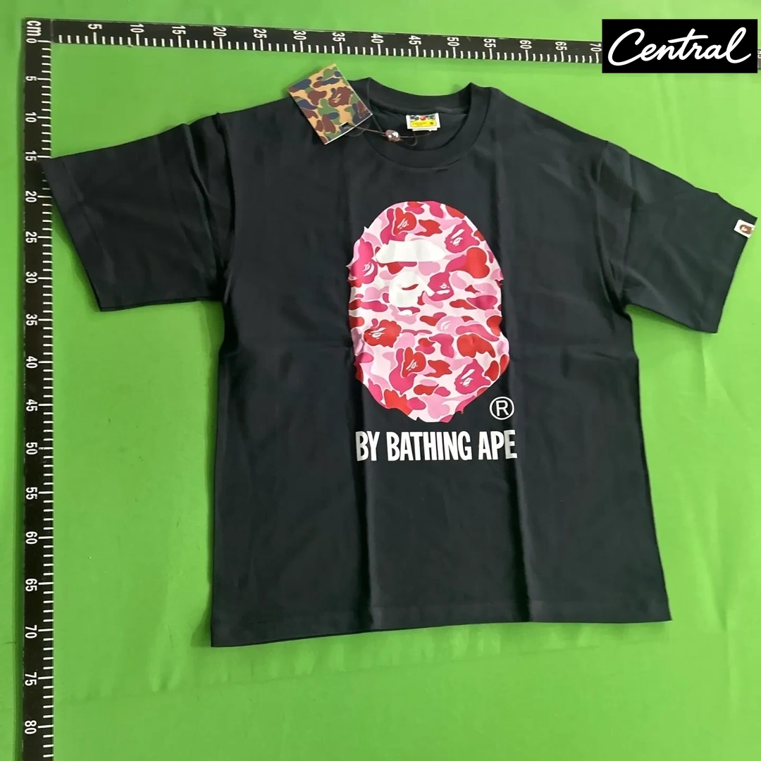 BAPE ABC CAMO BY BATHING TEE - black powder