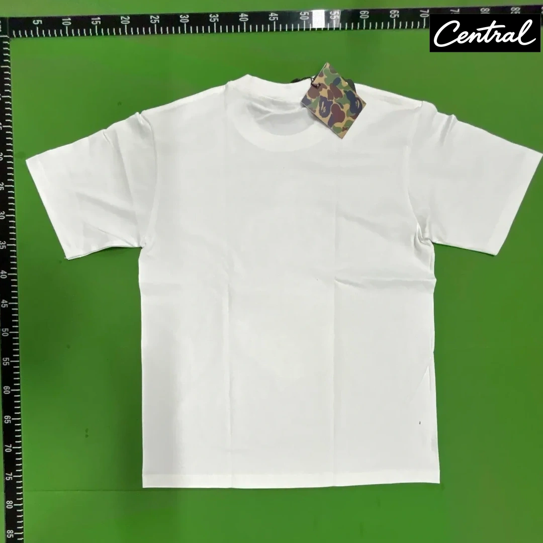 BAPE ABC Camo Milo On Big Ape Tee - white powder