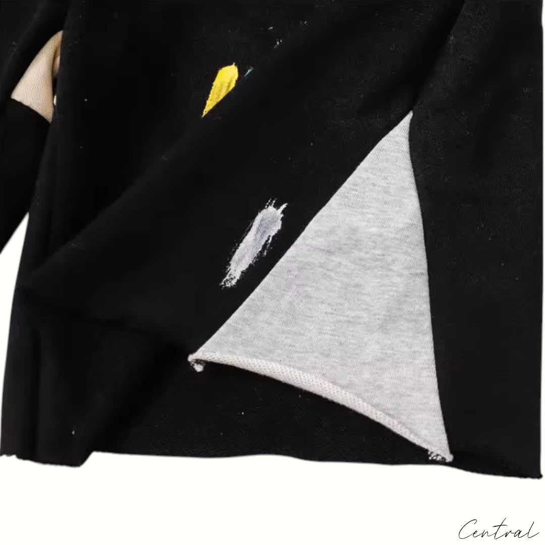 Gallery Dept. Paint Splatter Sweat Shorts - Black
