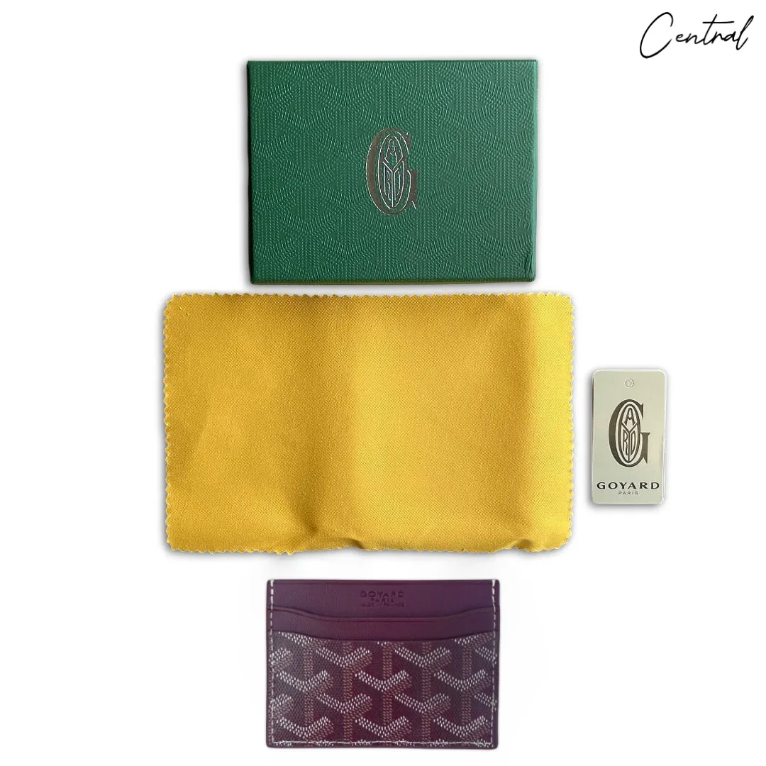 Goyard Card holder Burgundy