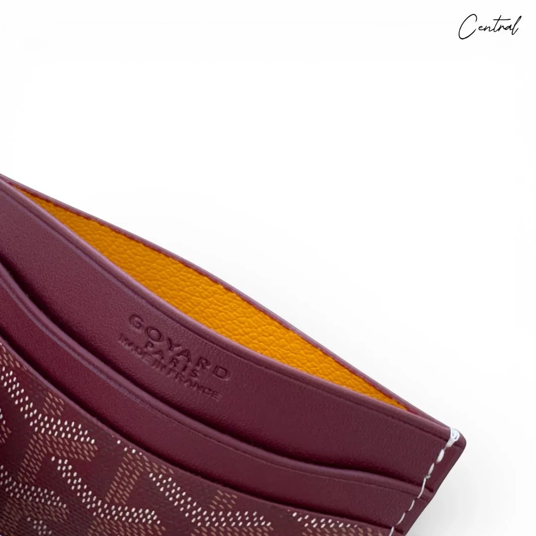 Goyard Card holder Burgundy