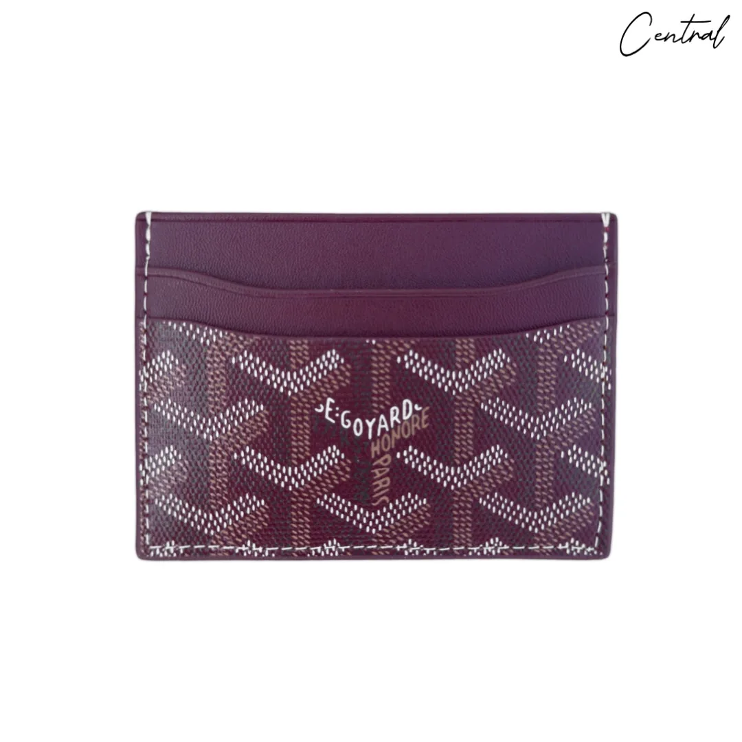 Goyard Card holder Burgundy
