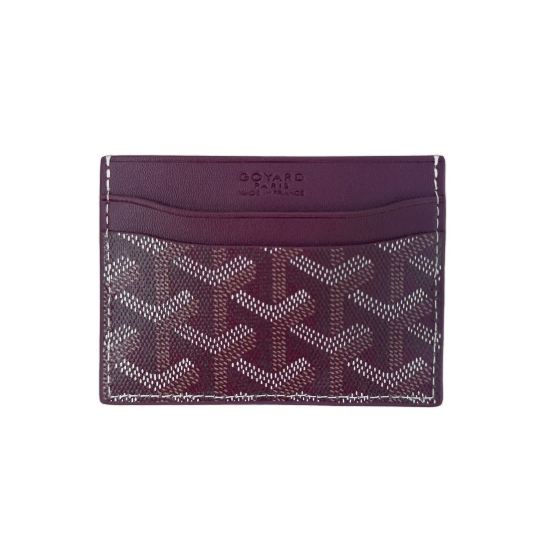 Goyard Card holder Burgundy