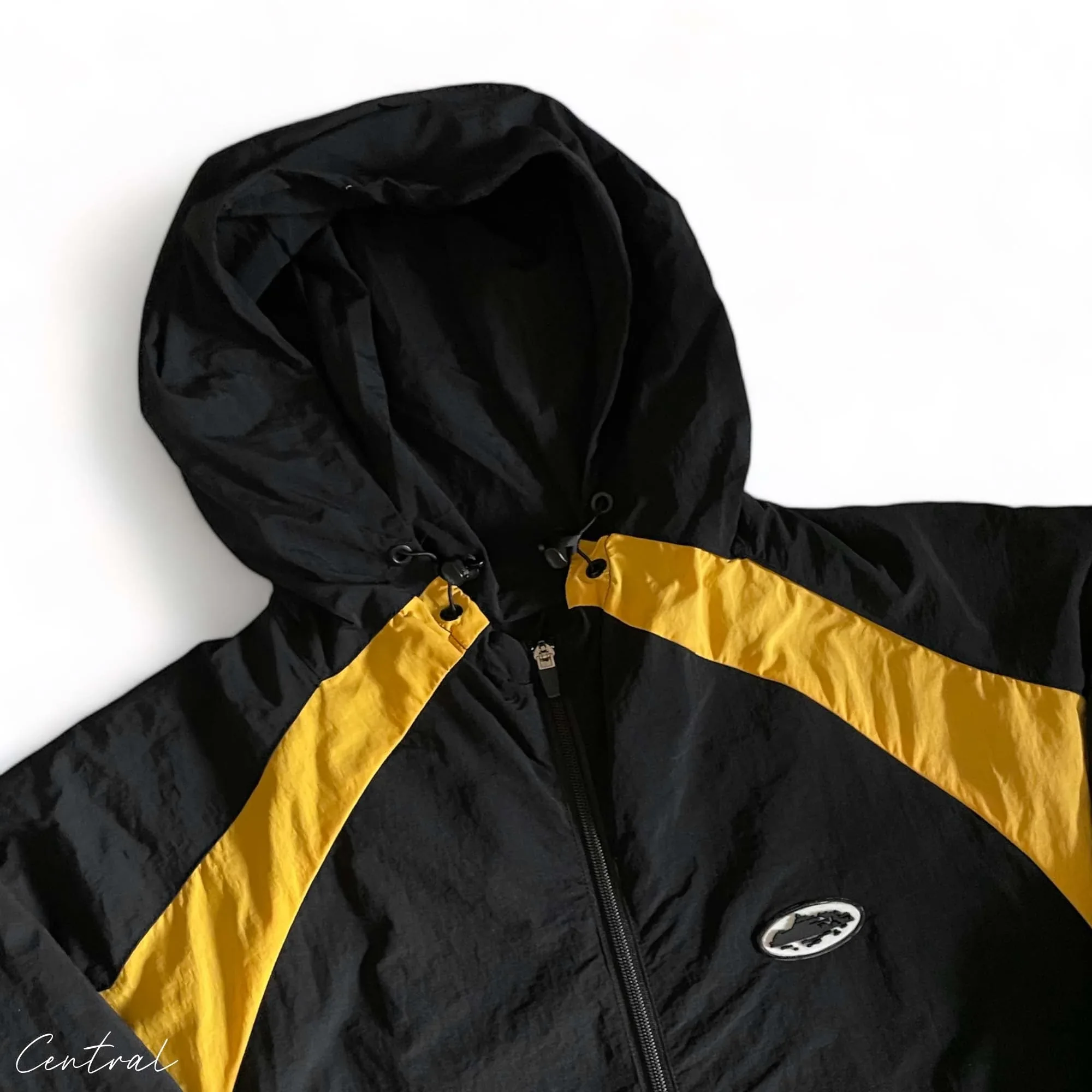 Corteiz Spring Jacket black-yellow