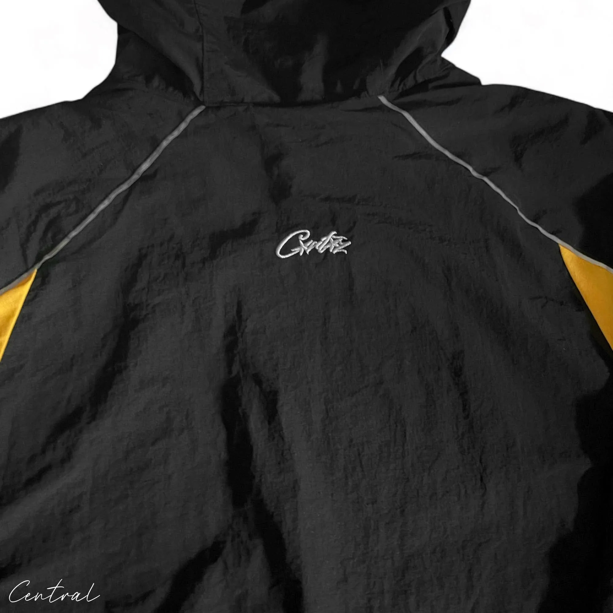 Corteiz Spring Jacket black-yellow