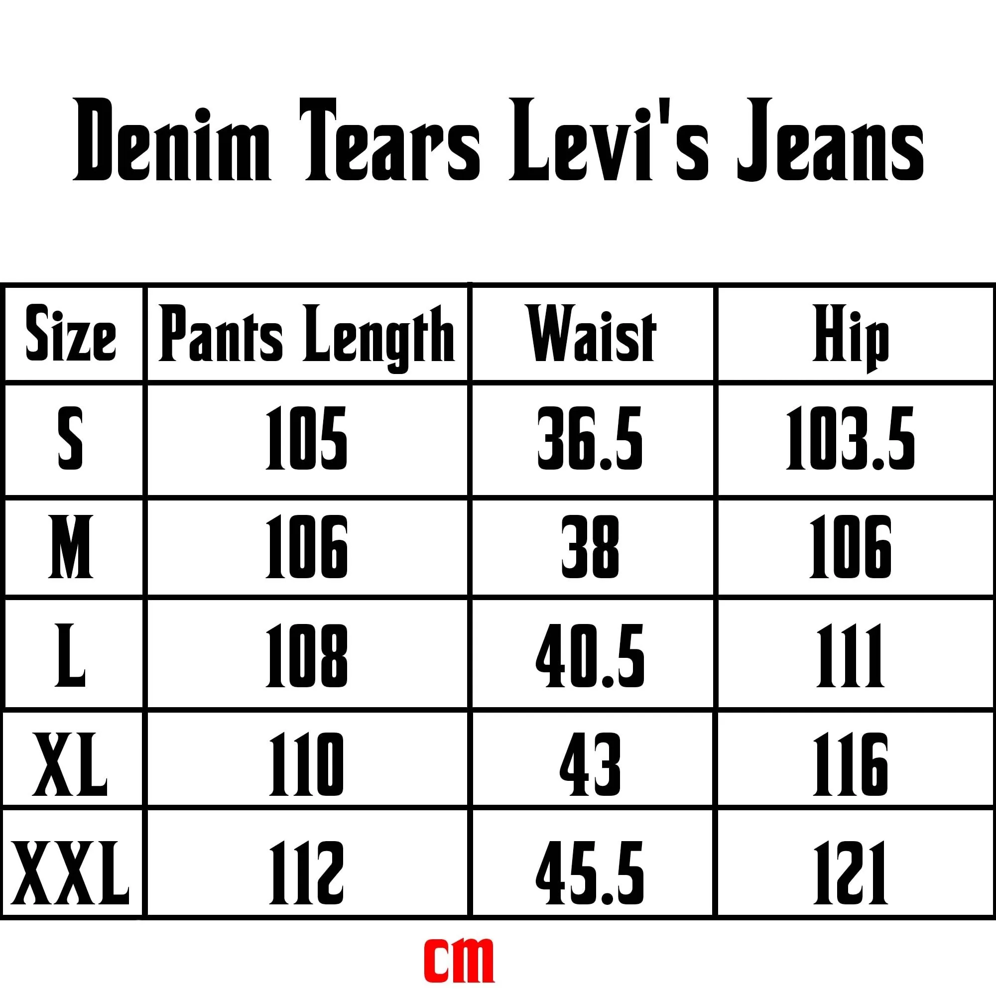 Denim Tears Levi's The Cotton Wreath Jean Light Wash
