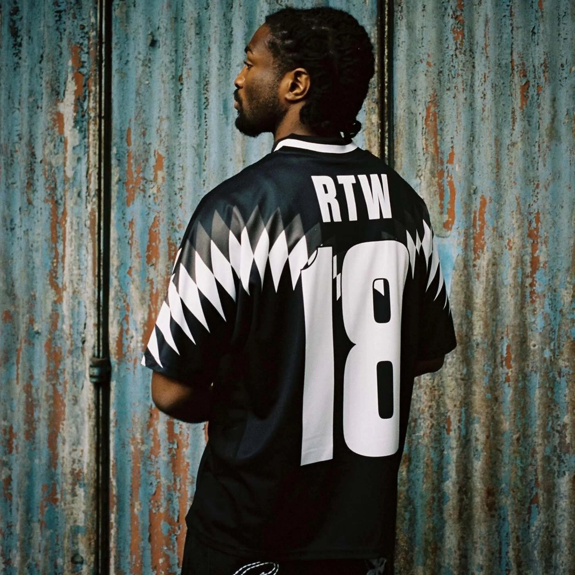 Corteiz Club RTW Football Jersey BLACK