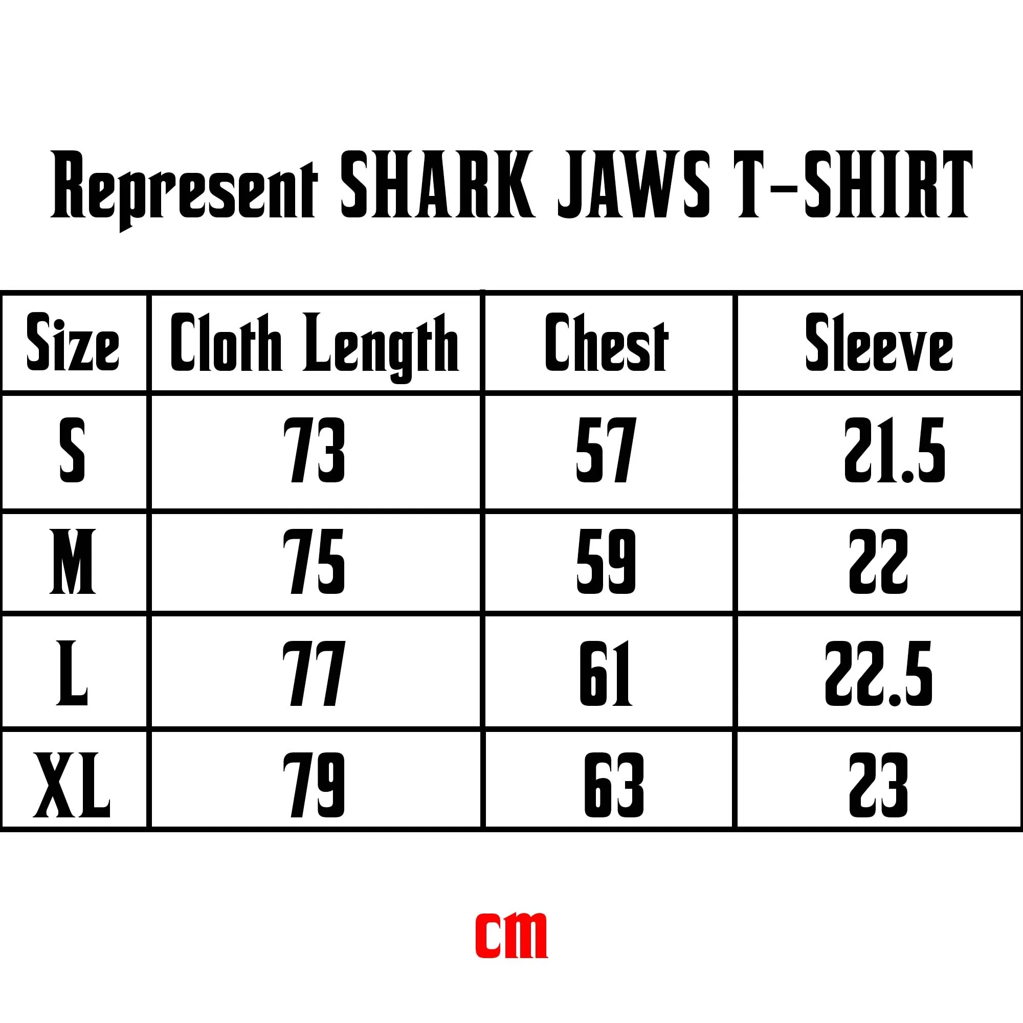 Represent SHARK JAWS T-SHIRT black