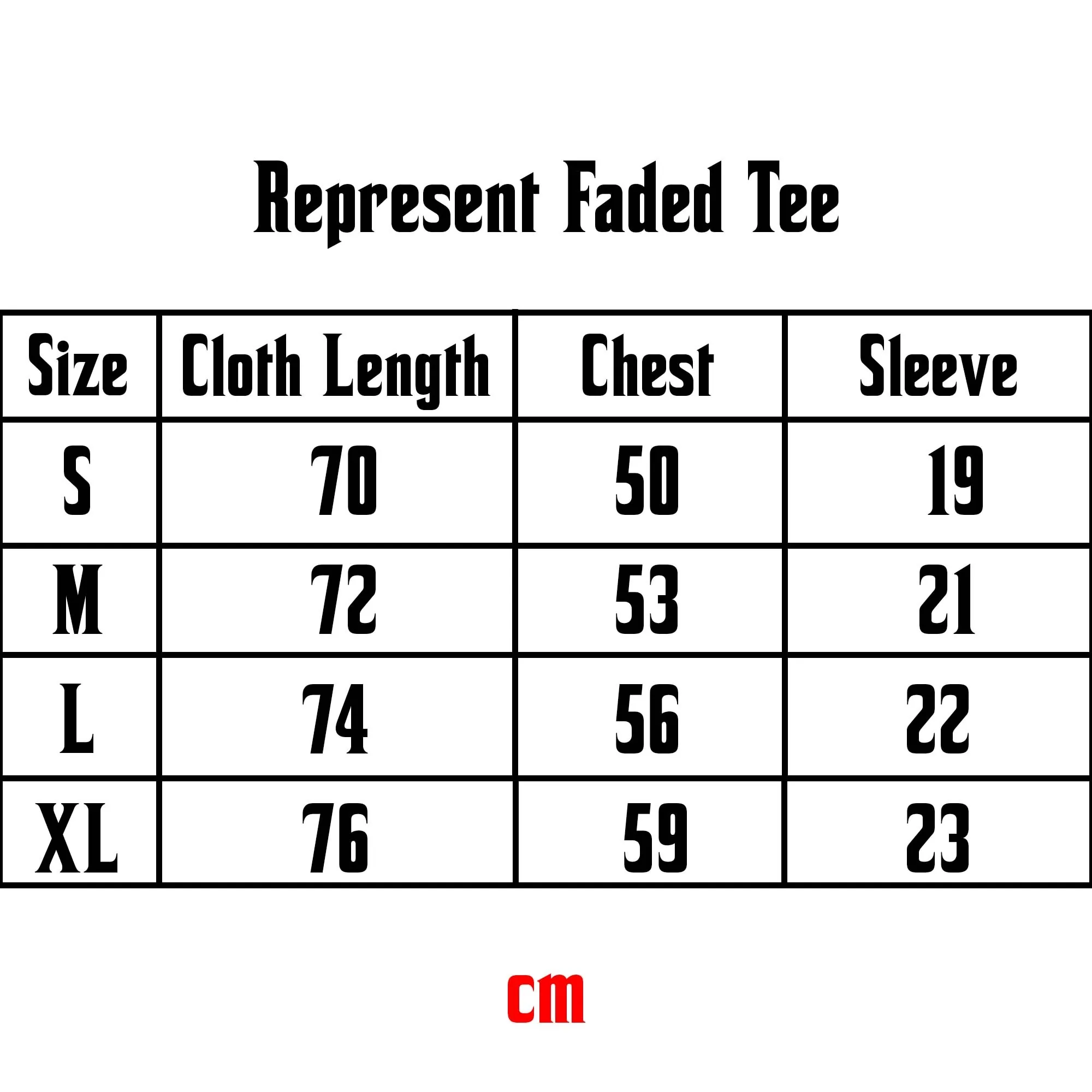 Represent Never Ride Faster Faded T-shirt
