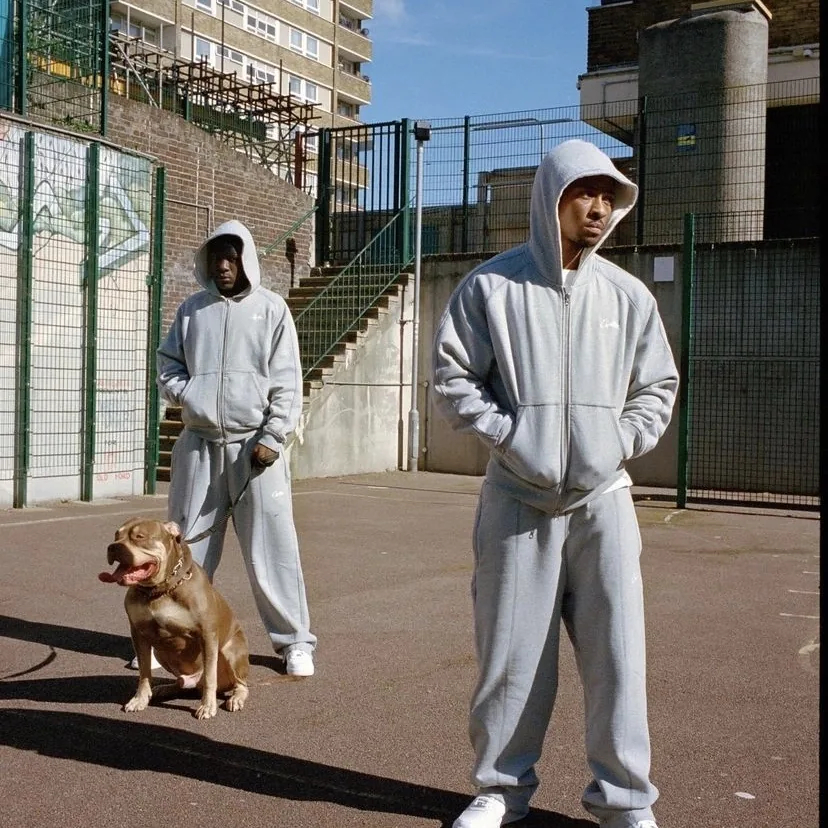 Corteiz HMP Thermal Zip Hoodie [Heather Grey]