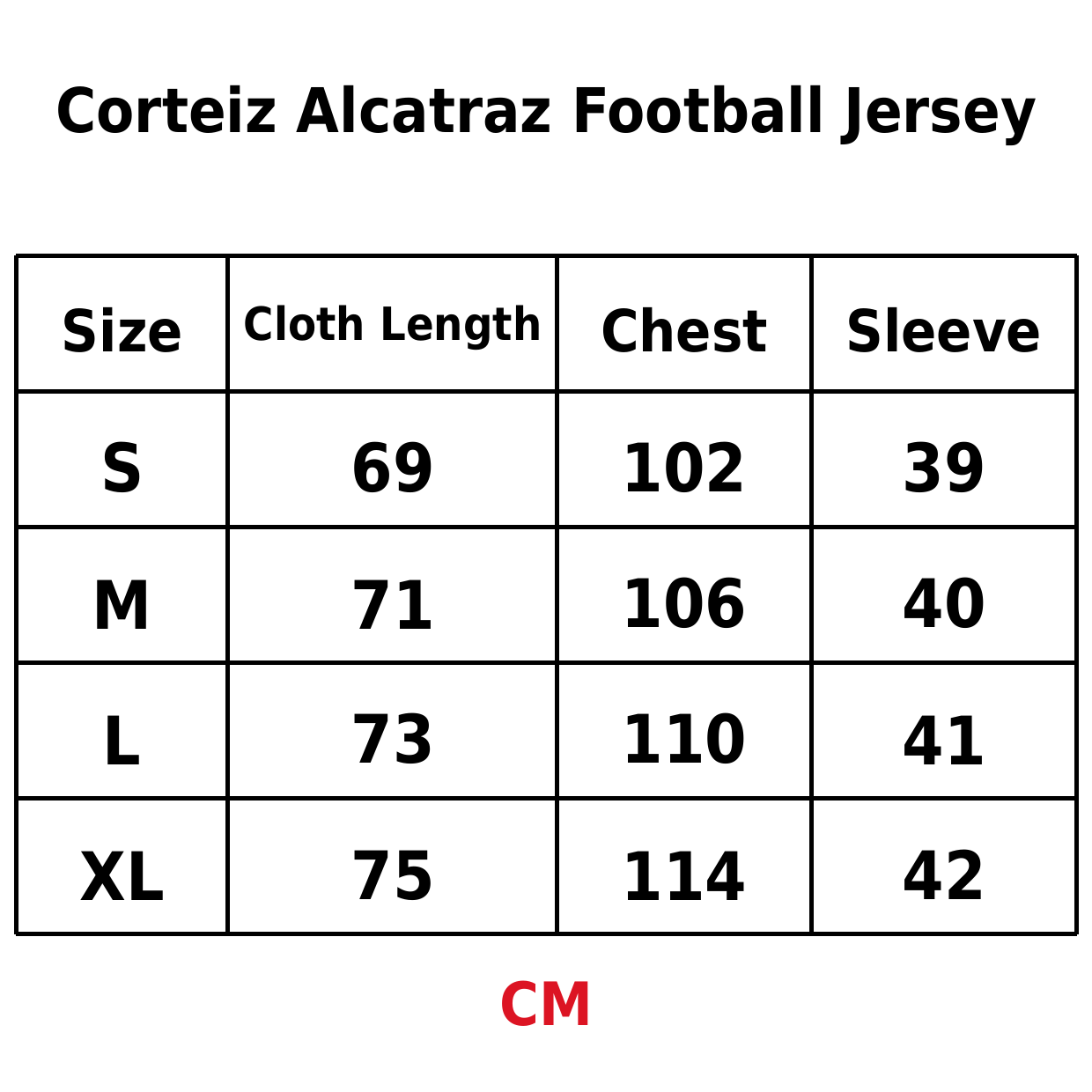 Corteiz Alcatraz Football Jersey - Red/Black