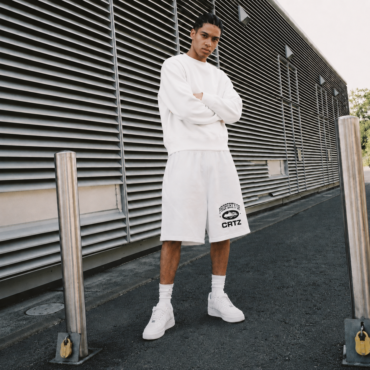 Corteiz RTW Property Shorts – White