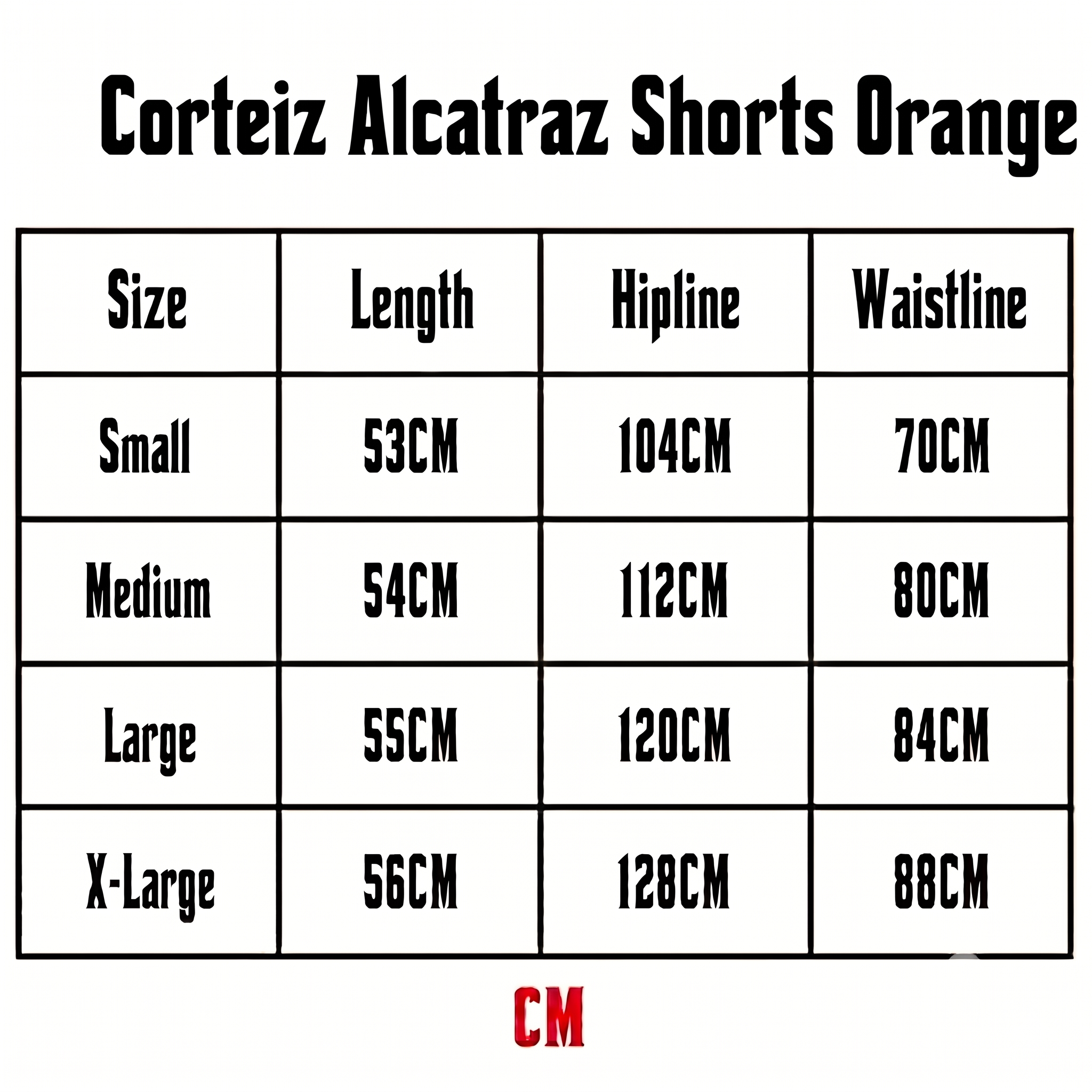 Corteiz Alcatraz Shorts Orange