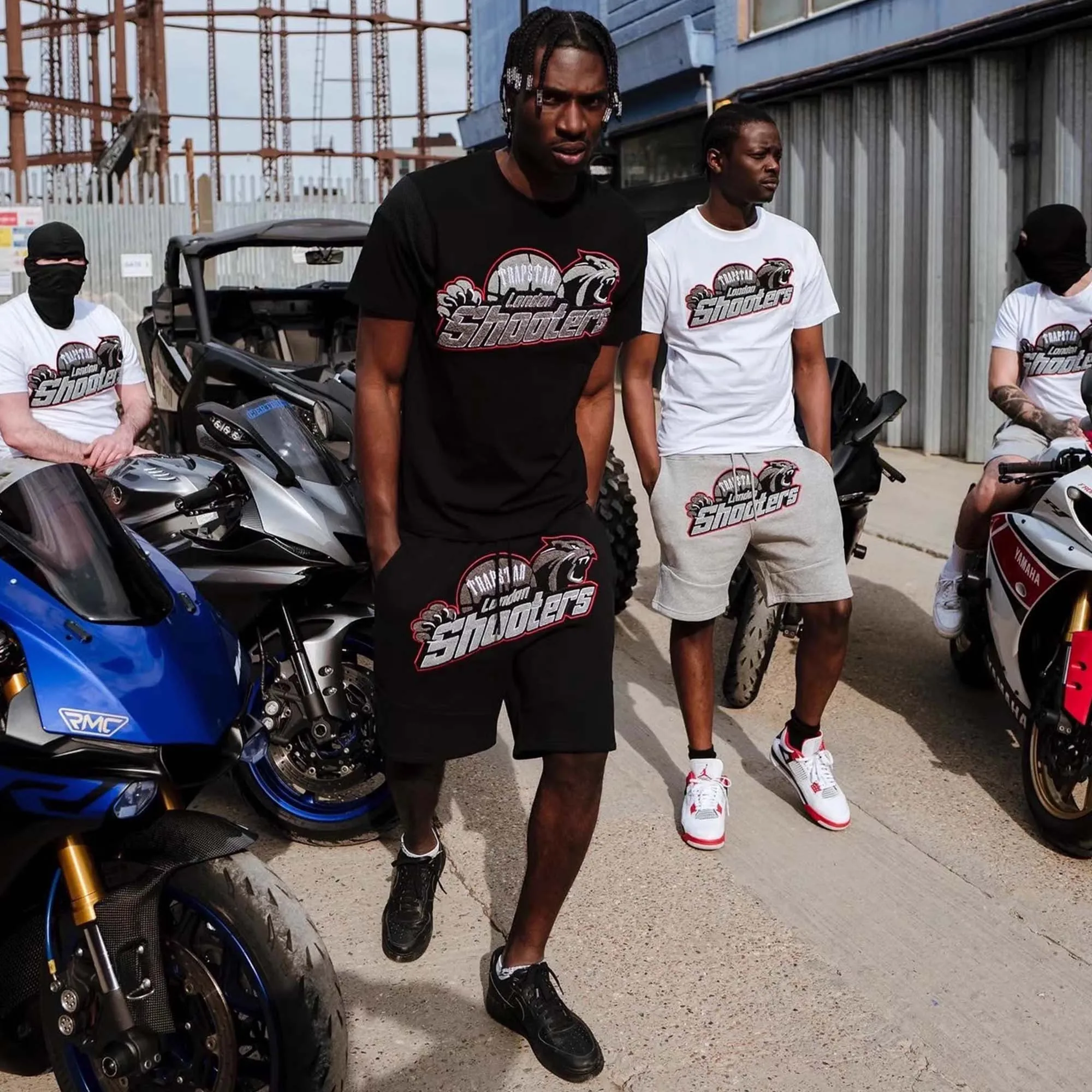 Trapstar Shooters Short Set Black/Red
