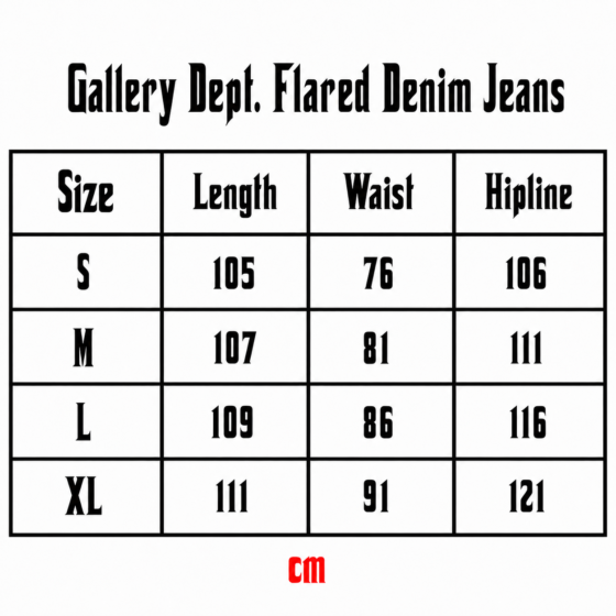 Gallery Dept. Split Flare Denim Jeans – Light Blue